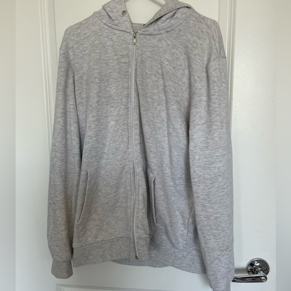FOREVER 21 Oversized Zip Up Jacket